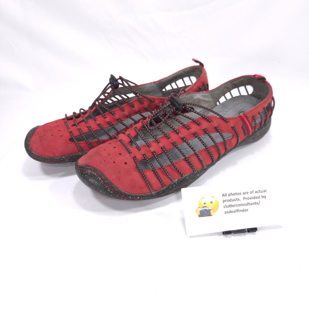 Jambu Water Ready Bare Foot Bungee Shoe Womens Size 9 21440493 Red